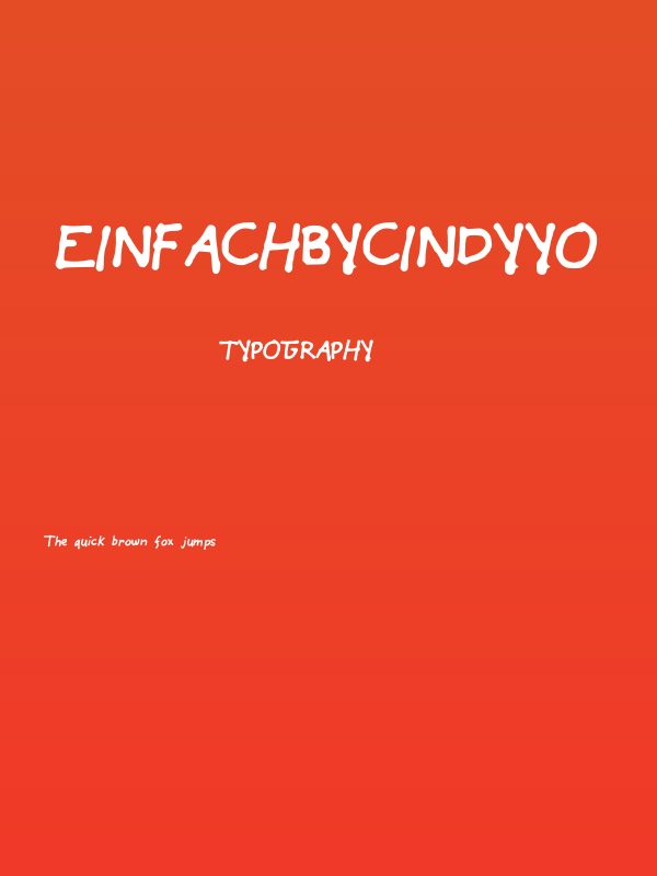 EinfachByCindyyo Poster