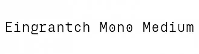 Eingrantch Mono Medium  Free Fonts Download