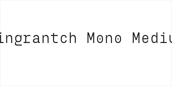 Eingrantch Mono Medium Logo