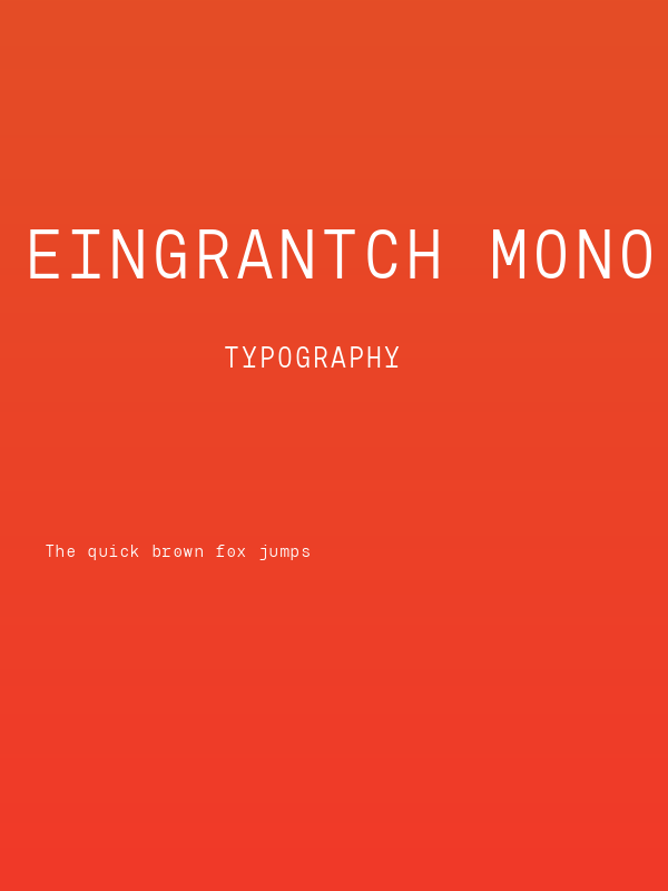 Eingrantch Mono Medium Poster