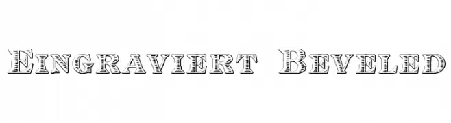 Eingraviert Beveled  नि: शुल्क फ़ॉन्ट्स डाउनलोड