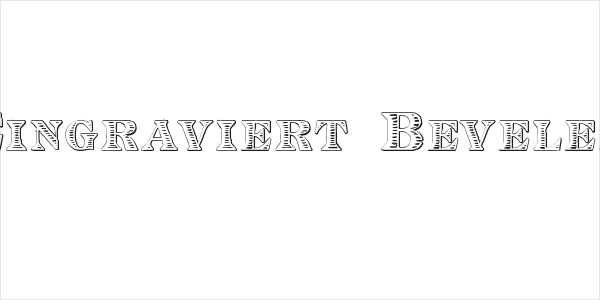 Eingraviert Beveled Logo