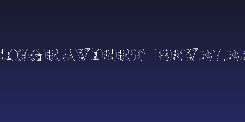 Eingraviert Beveled Social Header