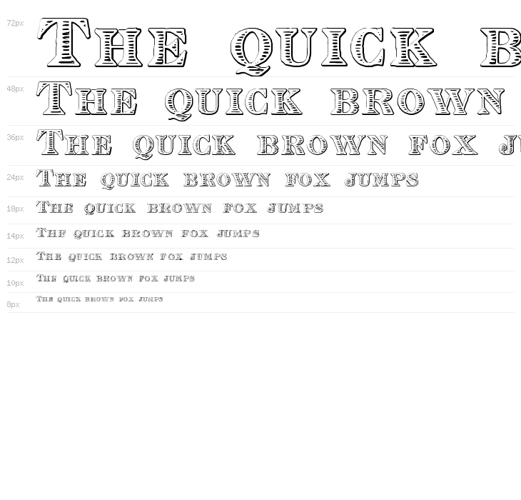 Eingraviert Beveled Waterfall