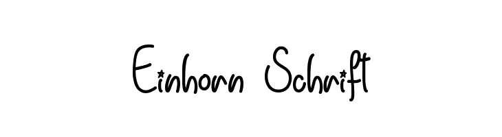 Einhorn Schrift  baixar fontes gratis