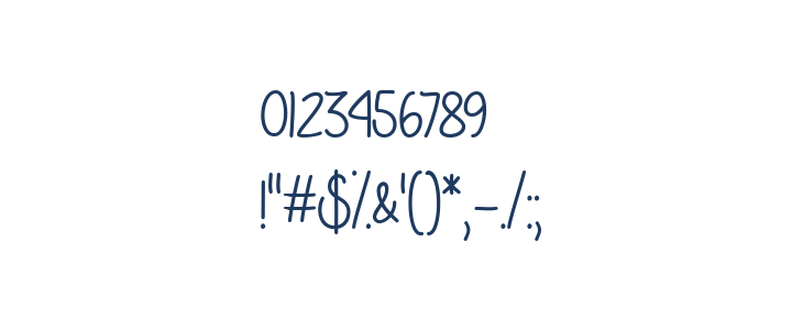 Einhorn Schrift Other Characters