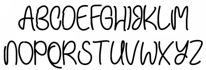 Einhorn Schrift Schriftart Groß
