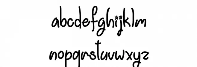 Einhorn Schrift Schriftart Kleinbuchstaben