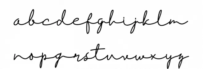 Einstaint Font LOWERCASE