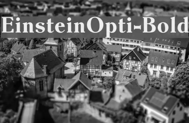 EinsteinOpti-Bold Font examples