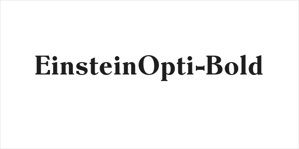EinsteinOpti-Bold Logo