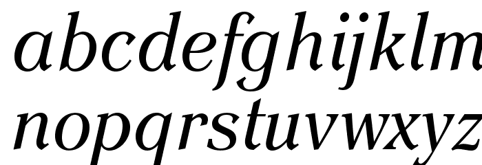 EinsteinOpti-Italic Font LOWERCASE
