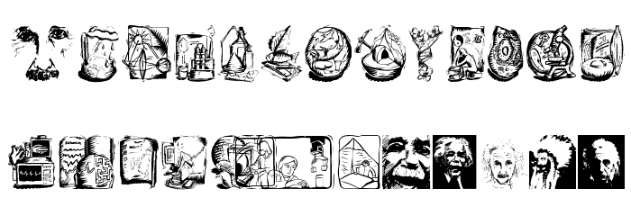 EinsteinsWorlds Font LOWERCASE