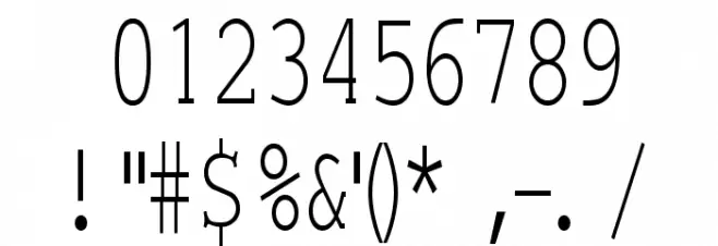 Einzig Serif Font OTHER CHARS