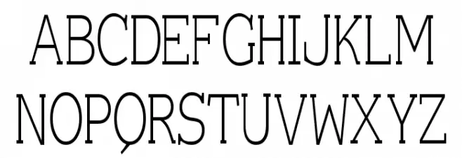 Einzig Serif 字体 大写