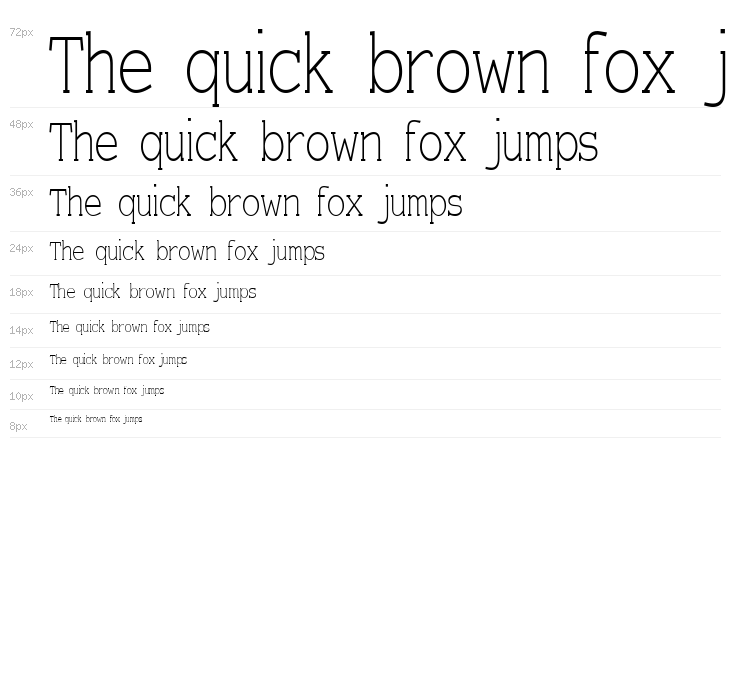 Einzig Serif Waterfall