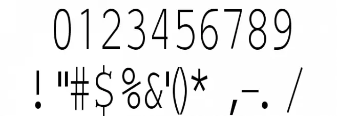 EinzigSans Font OTHER CHARS