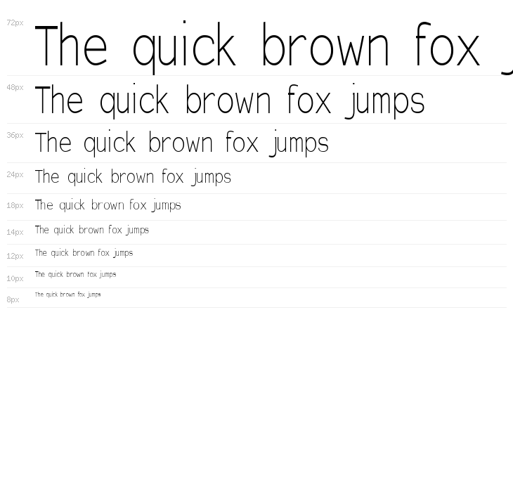 EinzigSans Waterfall