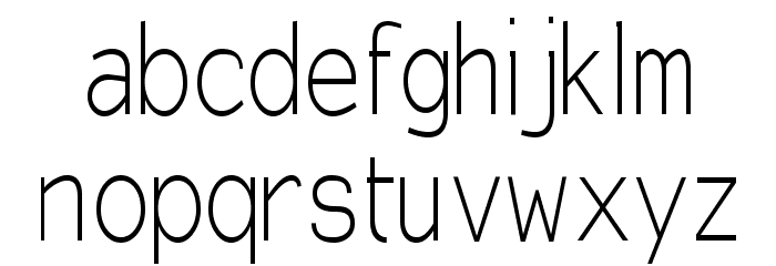 EinzigSans Font LOWERCASE