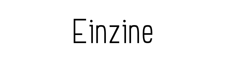 Einzine  Frei Schriftart Herunterladen