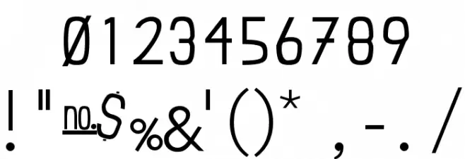 Einzine Font OTHER CHARS