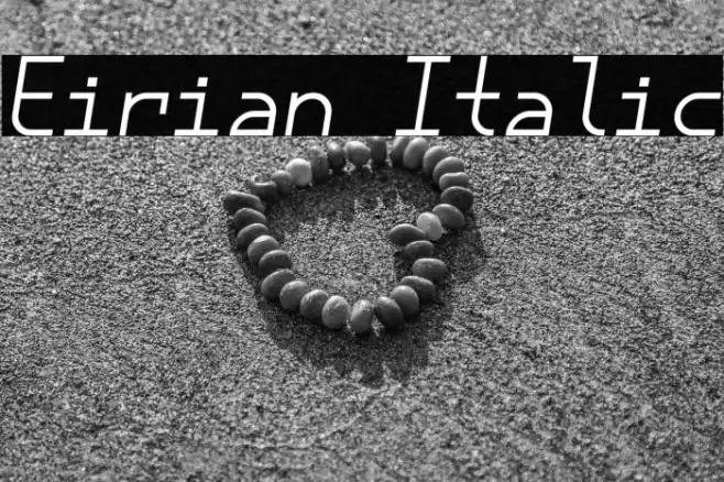 Eirian Italic خط examples