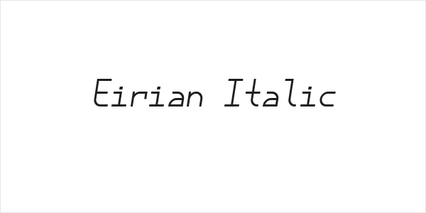 Eirian Italic Logo