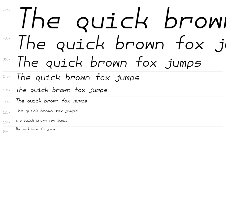 Eirian Italic Waterfall