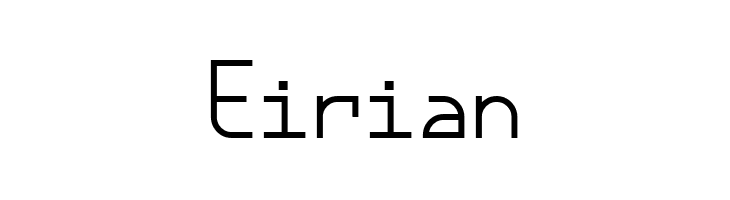 Eirian  フリーフォントのダウンロード