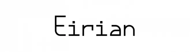 Eirian  Frei Schriftart Herunterladen