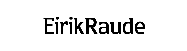 EirikRaude Шрифта