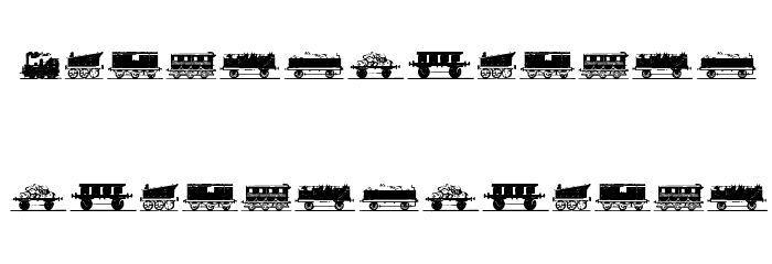 Eisenbahn Font LOWERCASE
