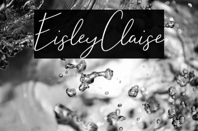 EisleyClaise Font examples