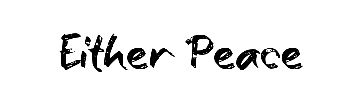 Either Peace  免费字体下载