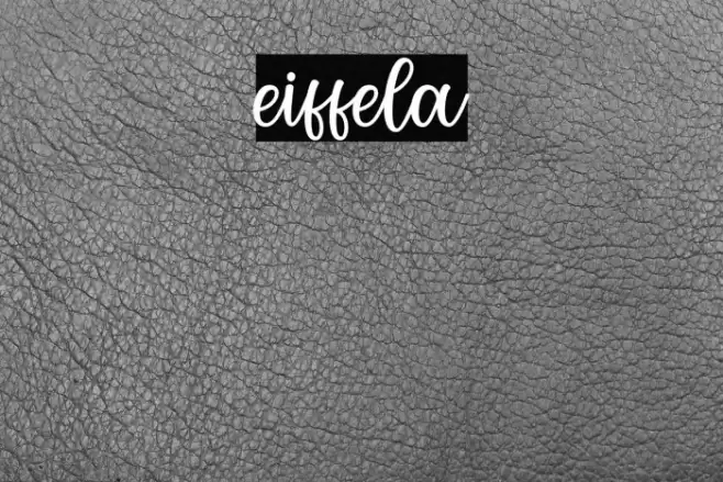eiffela Font examples