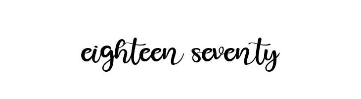eighteen seventy  Скачать бесплатные шрифты