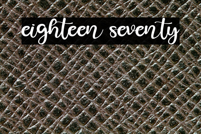 eighteen seventy Example 2