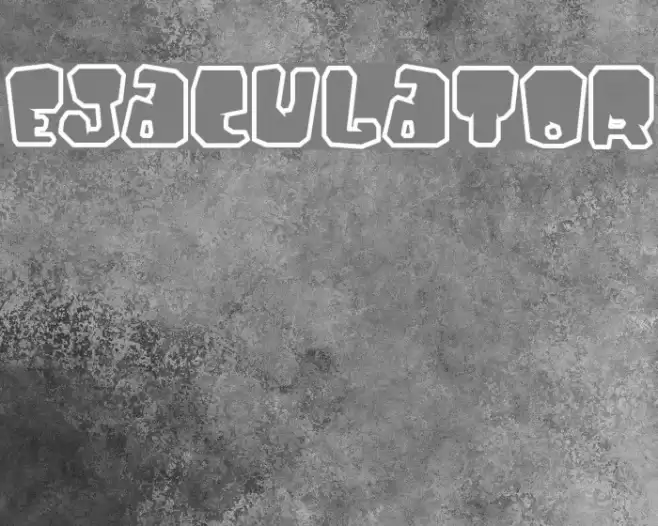 Ejaculator Font examples