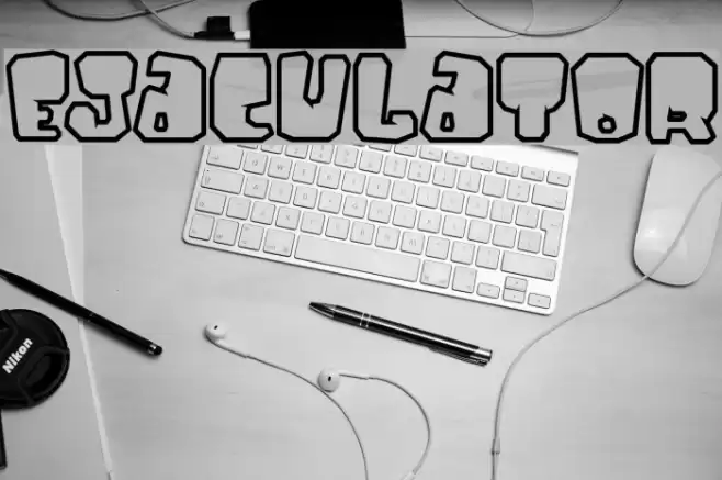 Ejaculator Font examples