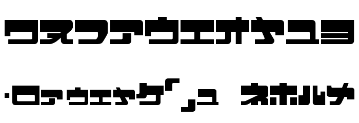 EjectJap UpperPhat Font OTHER CHARS