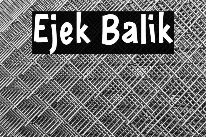 Ejek Balik Example 3