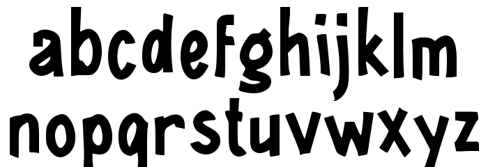 Ejek Balik Font LOWERCASE