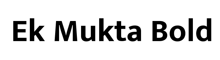Ek Mukta Bold Font