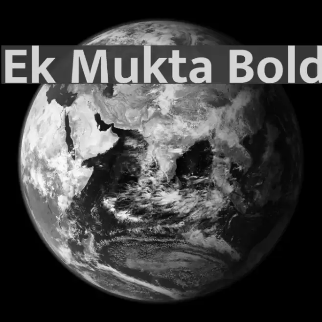 Ek Mukta Bold Font examples