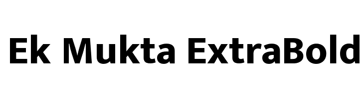 Ek Mukta ExtraBold Font