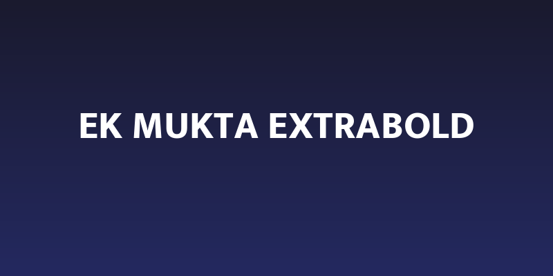 Ek Mukta ExtraBold Social Header