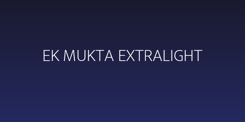 Ek Mukta ExtraLight Social Header