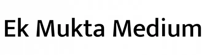 Ek Mukta Medium  Frei Schriftart Herunterladen