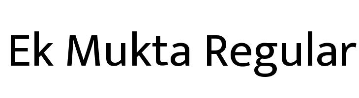 Ek Mukta Regular Font