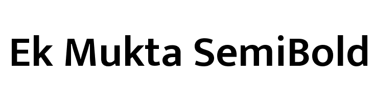 Ek Mukta SemiBold Font